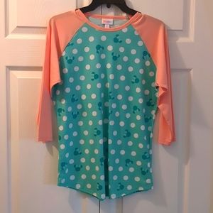 Medium LuLaRoe Disney Minnie Head/Polka Dot Randy